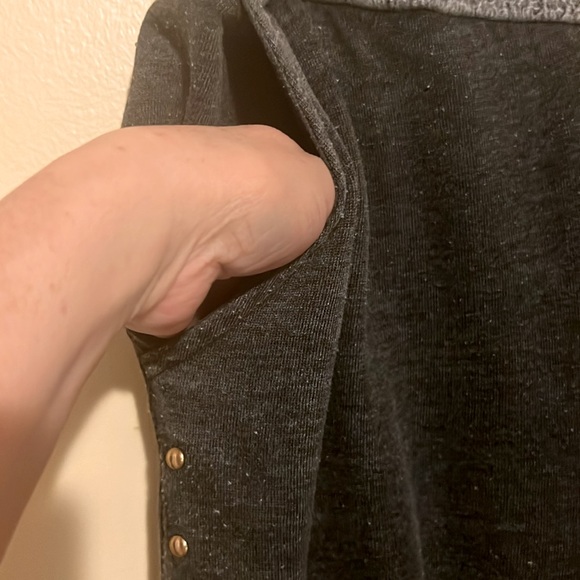 S/M Vintage Hanana Women Cosy Side GoldenBeads Comfy Stretchy Pants ElasticWaist - Picture 8 of 9